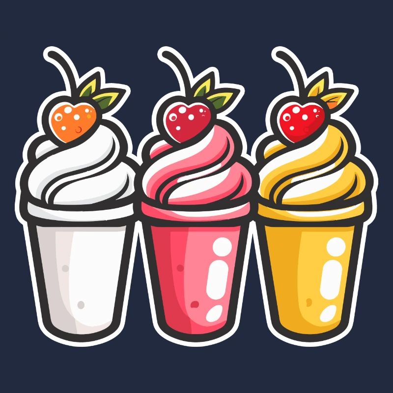 Eiscreme Becher