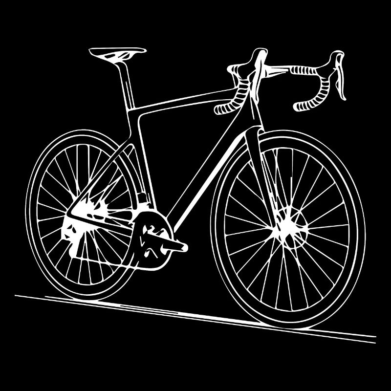Minimalist Bicycle Line Art Design