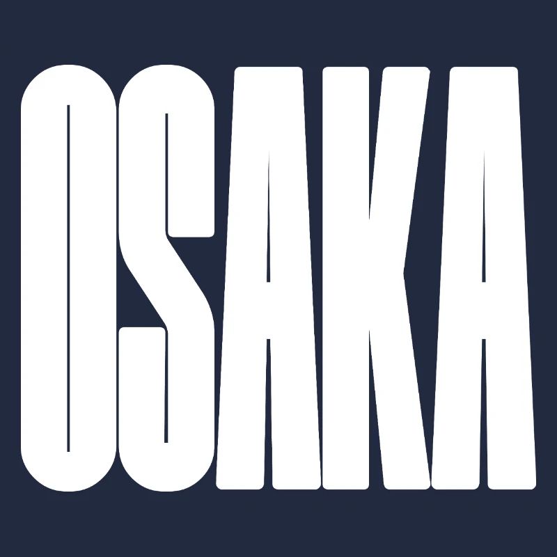 Osaka - Japan City Bold Typography