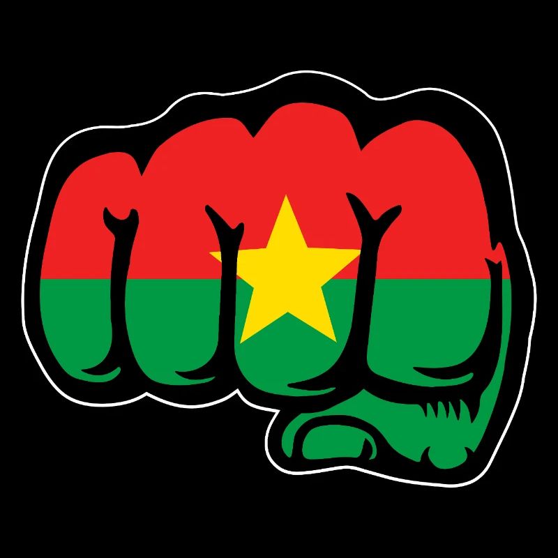 Burkina Faso Flagge Faust