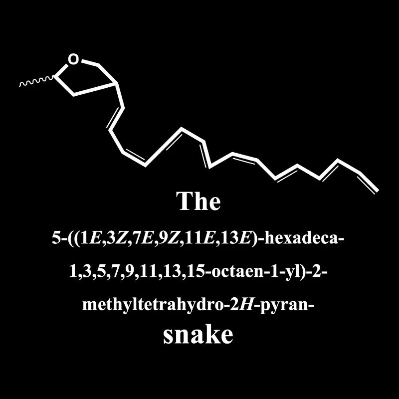 Serpent - Nerd IUPAC Nomenclature - Chimie - blanc