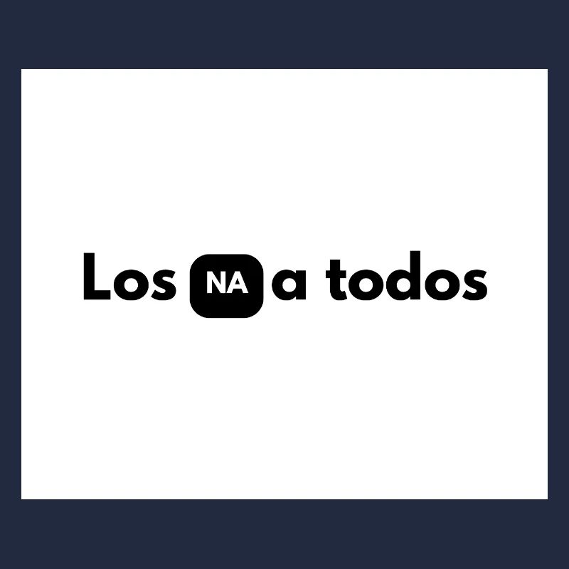 NA in black box between letters