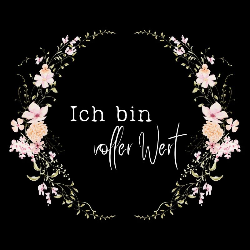 Ich bin voller Wert - Blumenkranz - Zur Geburt