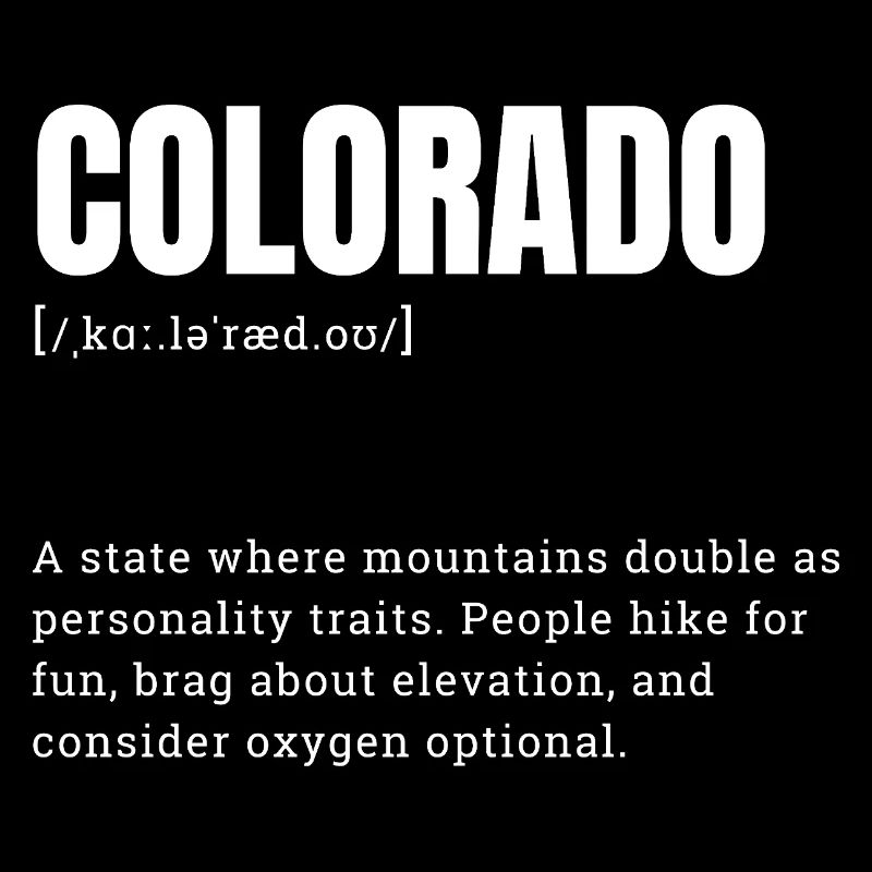 Colorado Bergabenteuer Typo