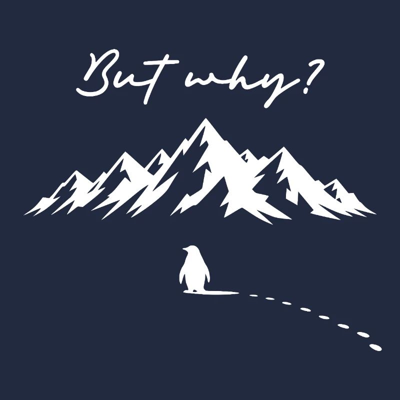 Pinguin Meme But why? Schneespur Eisberg Antarktis