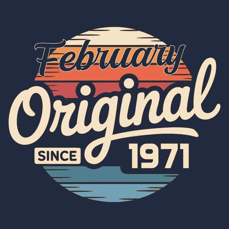 Februar 1971 Geburtstagsgeschenk Februar 1971