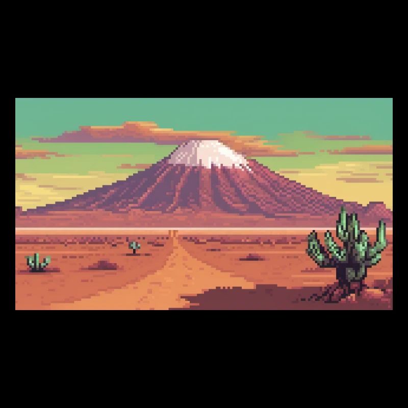 Atacama Desert, Chile - Pixel Art