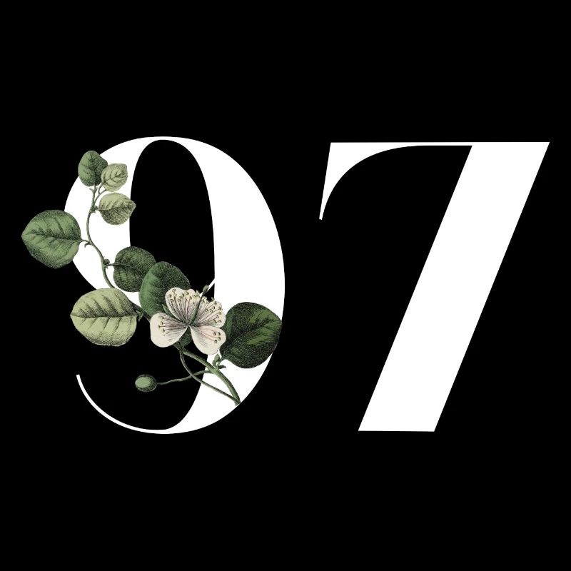 Nummer 97 Blumengrün - 97. Geburtstag Blumen