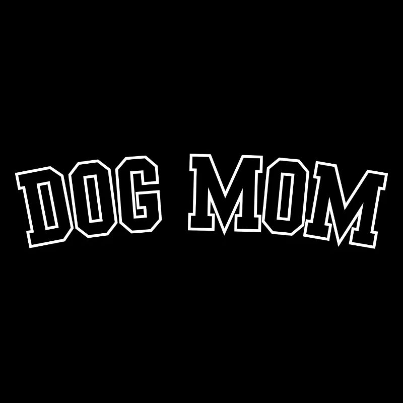 Chien Maman Gras Lettres Capitales