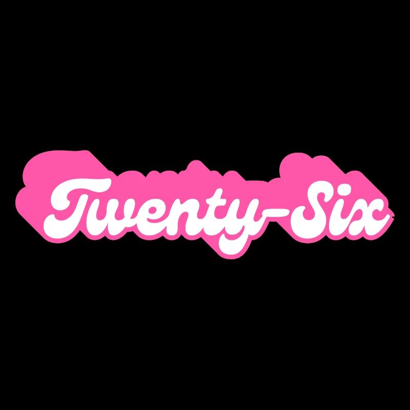 Twenty-Six Birthday - 26th Birthday Retro Pink