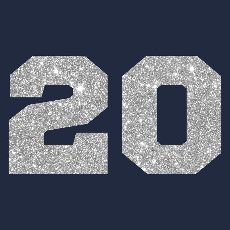Nummer 20 Silberglitter - 20-jähriges Jubiläum