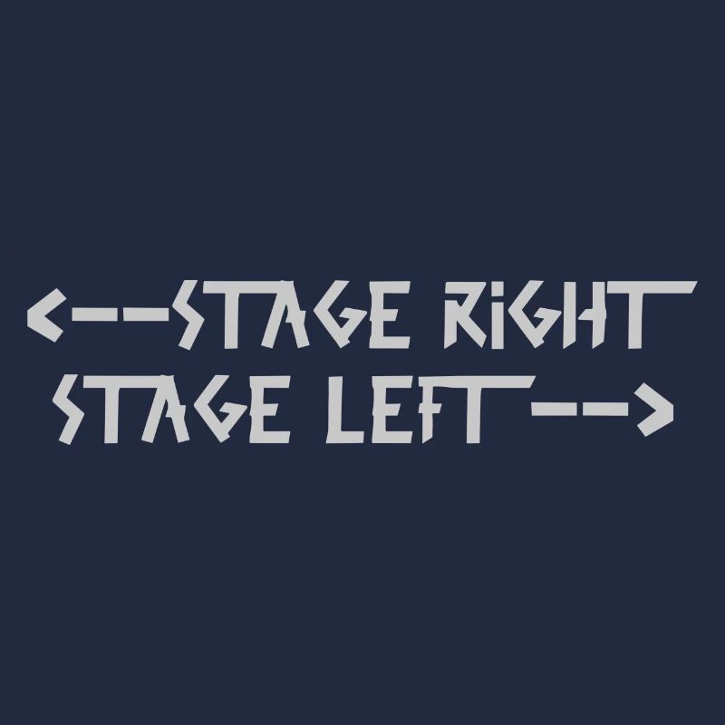 stage right stage left Gray