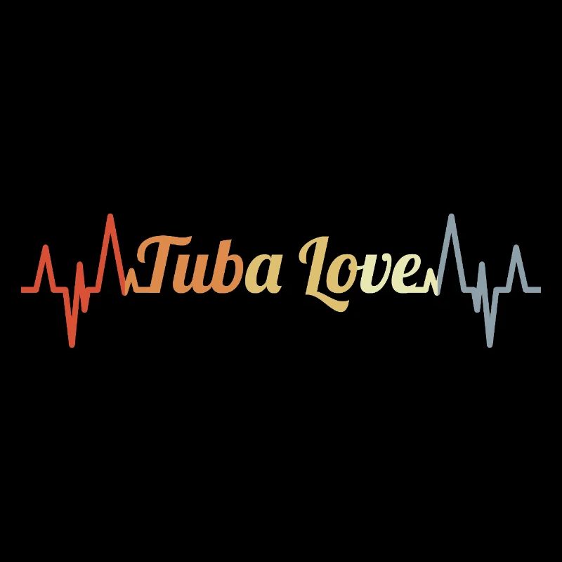 Tuba Love Heart Line ECG