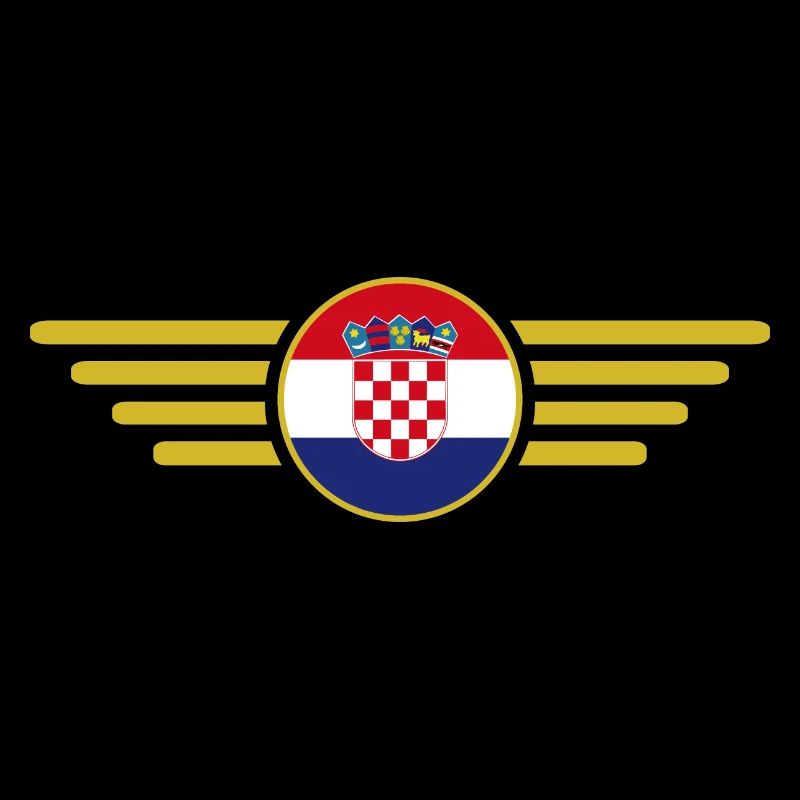 J’aime la Croatie, T-shirt design de style élégance
