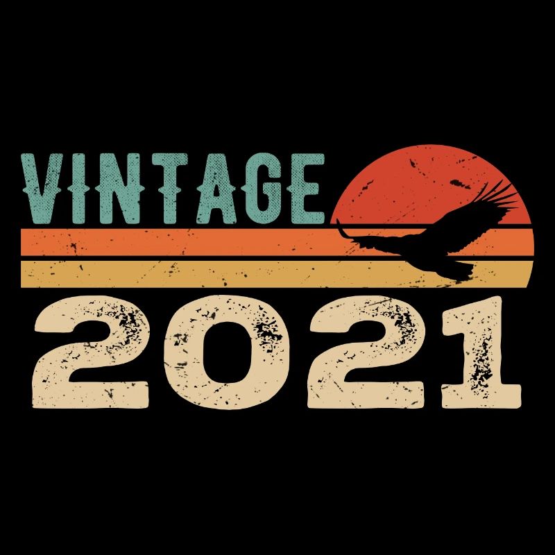 Vintage 2021 Cadeau D'anniversaire 2021 Retro 2021