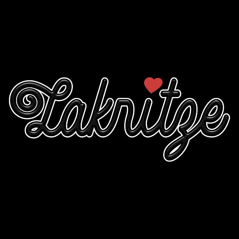 Lakritze naschen mit Herz - Spruch