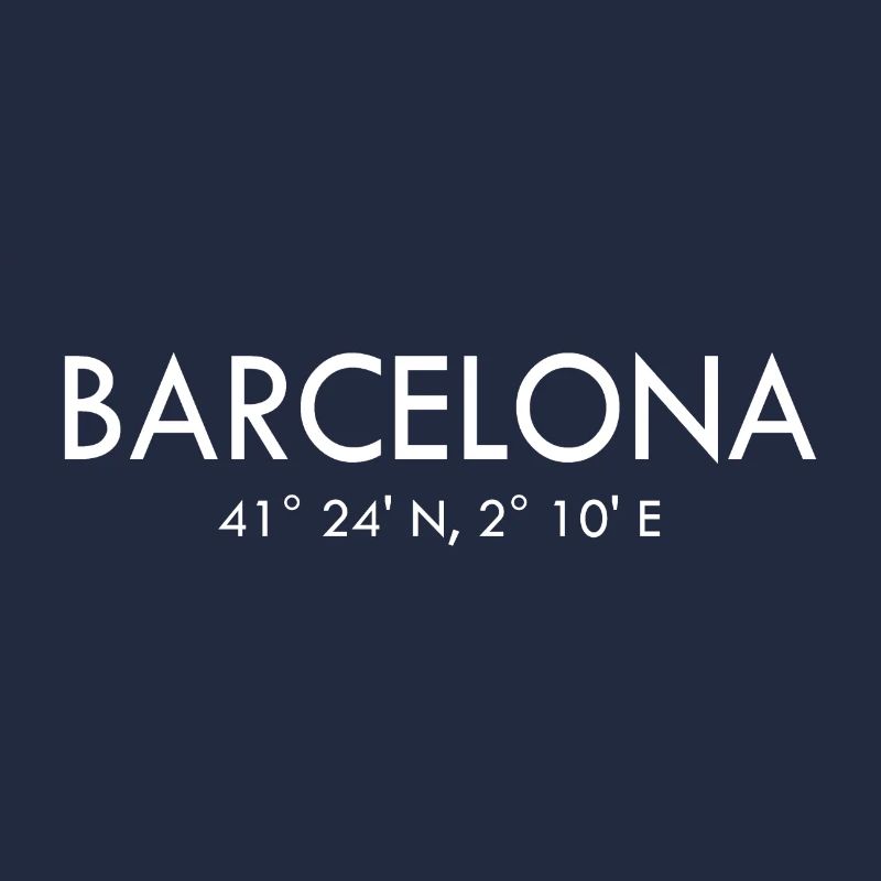 Barcelone - Espagne - Coordonnées Latitude Longitude