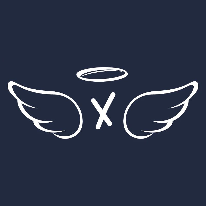 Lettre x ailes d’ange