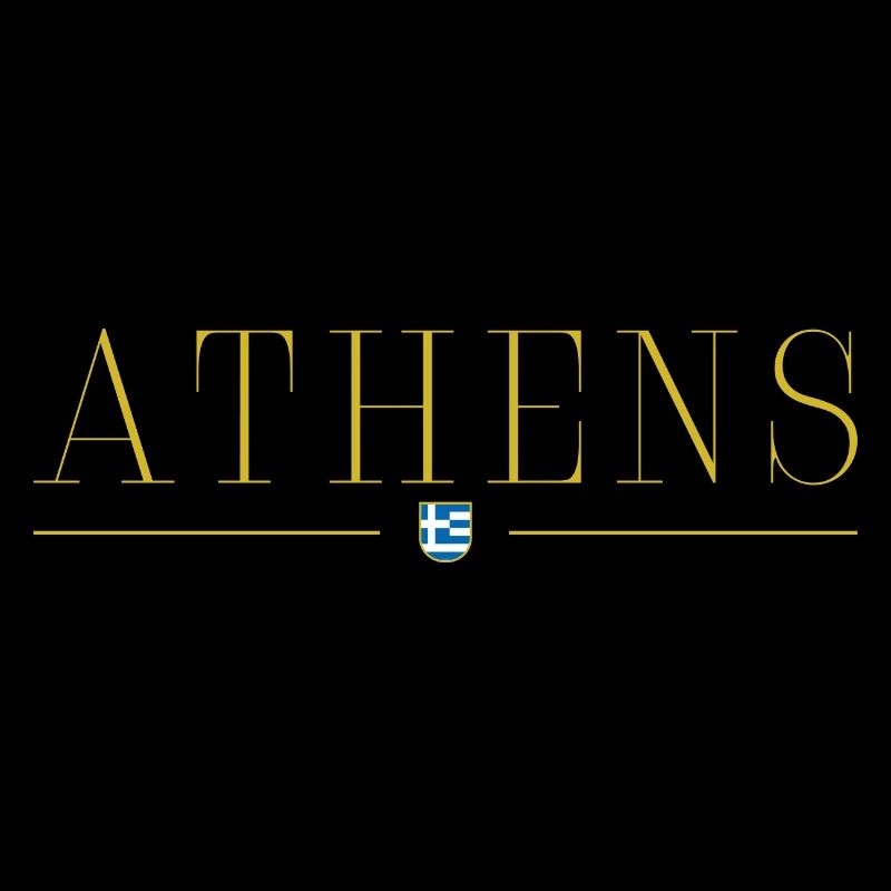 T-shirt design de style Athènes