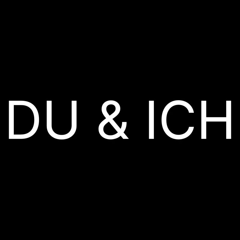 Du & Ich – Minimalistisches Love Textdesign