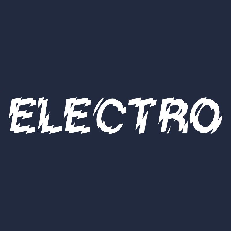 Conception de logo typographique de musique électro