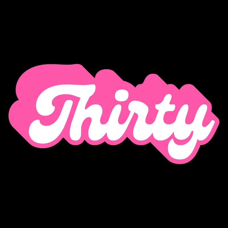 Dreißigster Geburtstag - 30. Geburtstag Retro Pink
