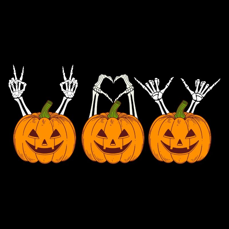 Trois Jolly citrouilles d’Halloween