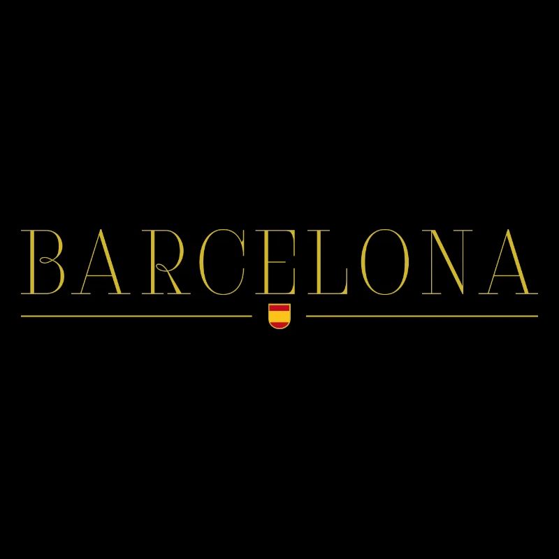 Barcelone, Espagne Style Design T-Shirt