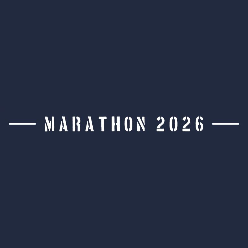 Marathon 2026 Schriftzug