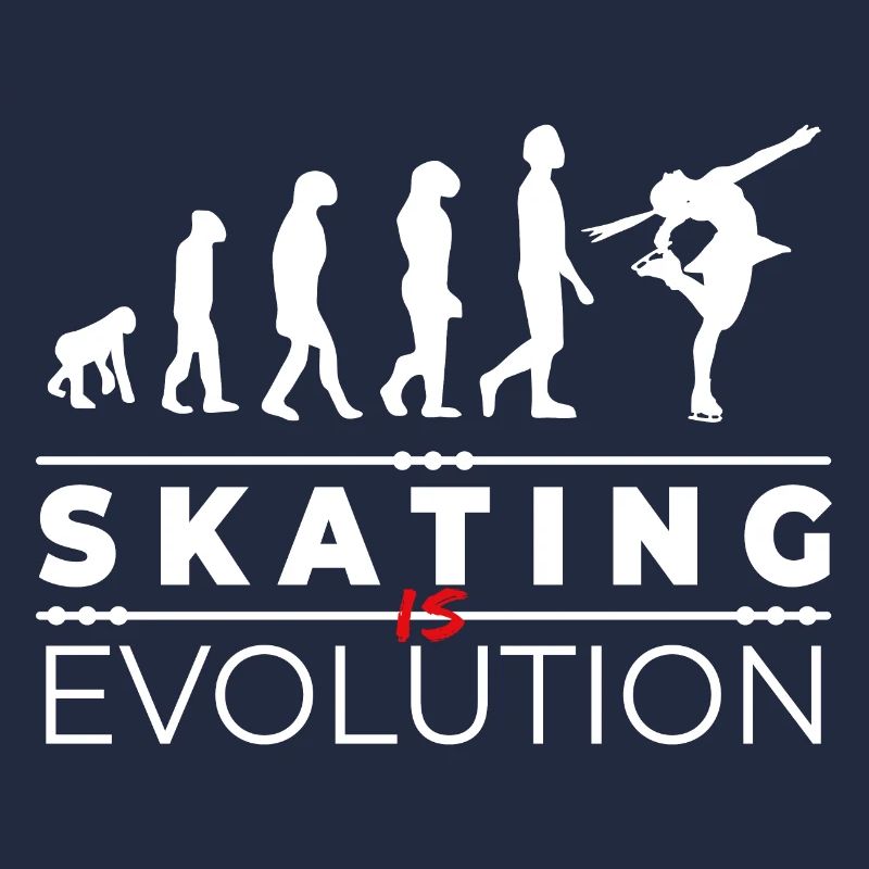 Skating is evolution - Message Humour Parodie
