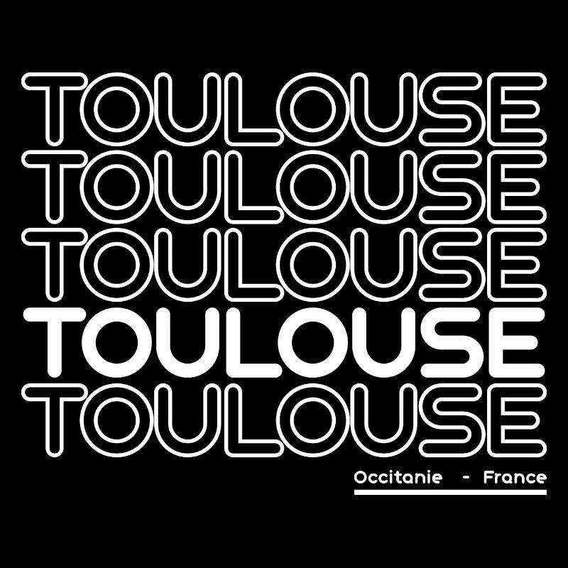 Lettrage néon de Toulouse
