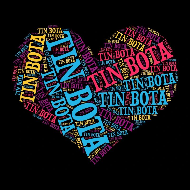 T-Shirt Tin Bota Wortwolke Herz Emilia Romagna