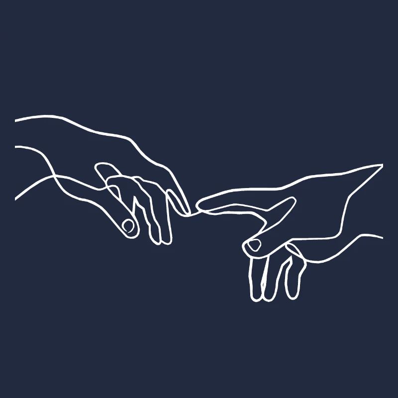 La création des mains d’Adam