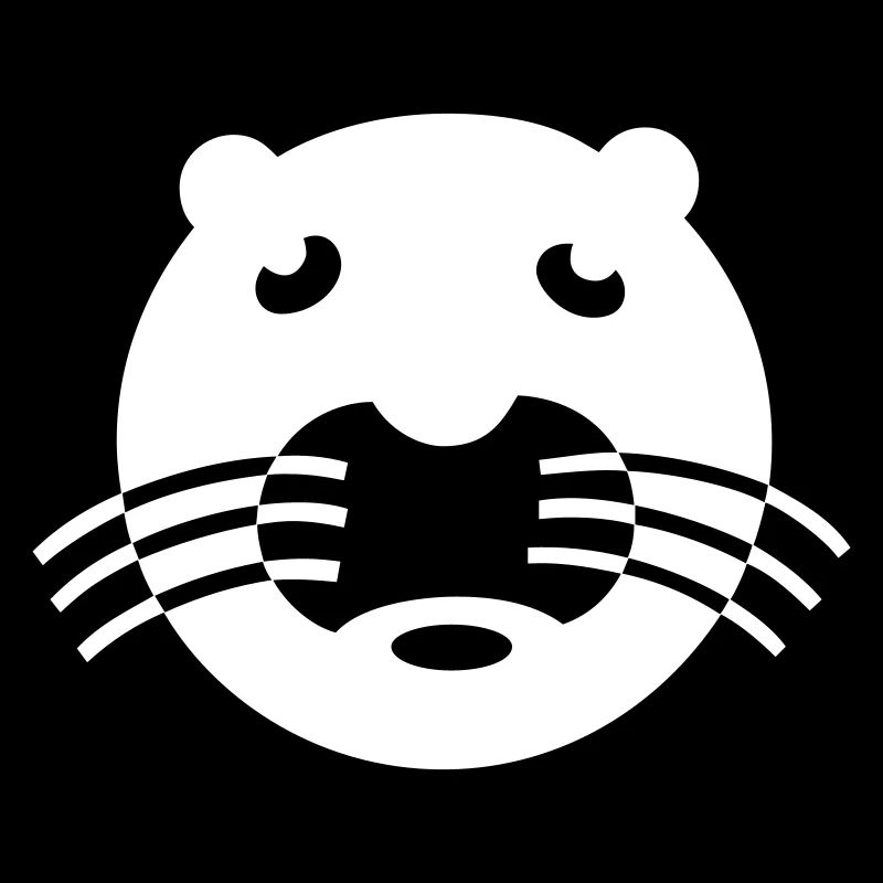 cats snout | white Vectorgraphic