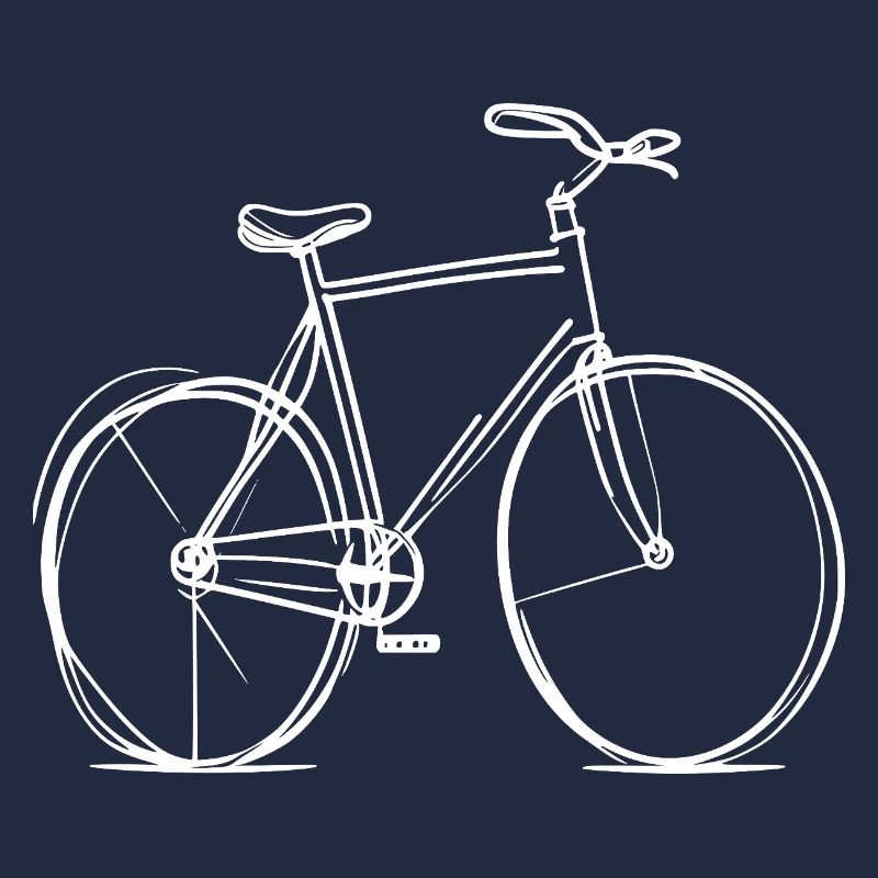 Dessin au trait de vélo
