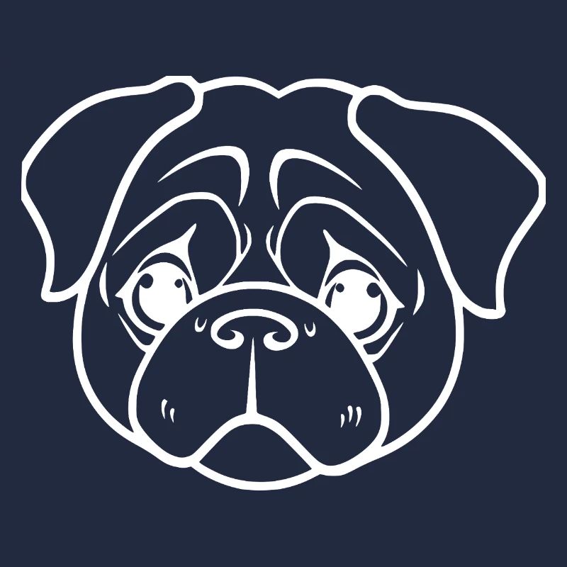Mops Hunde T-shirt Geschenkidee