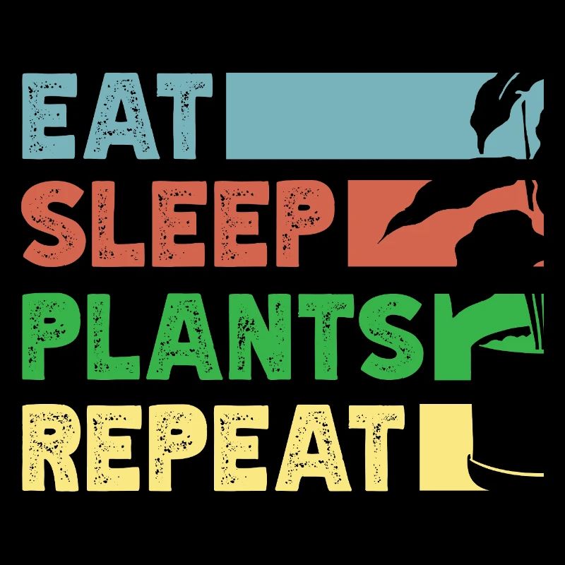 Plant Lover Eat Sleep Plants Succulent Flower
