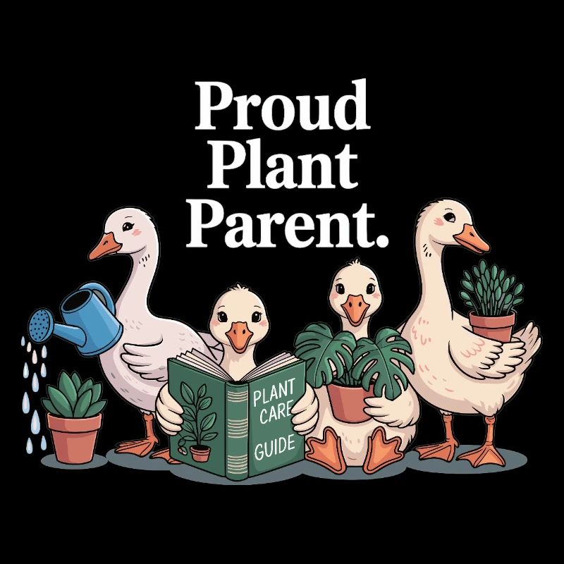 Plant Lover Cute Planting Ducks T-Shir
