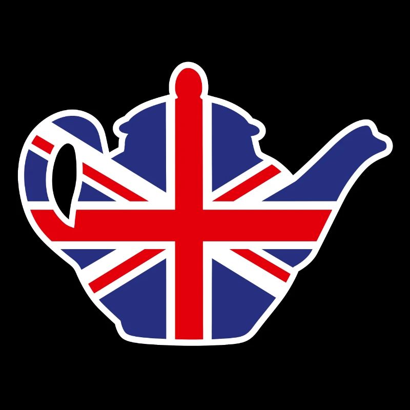 Théière britannique du Royaume-Uni Union Jack UK