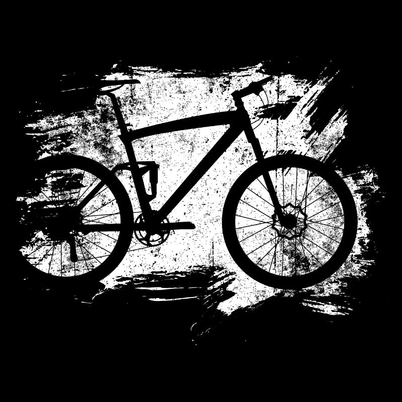 Fahrrad-Silhouetten-Pinselstrich