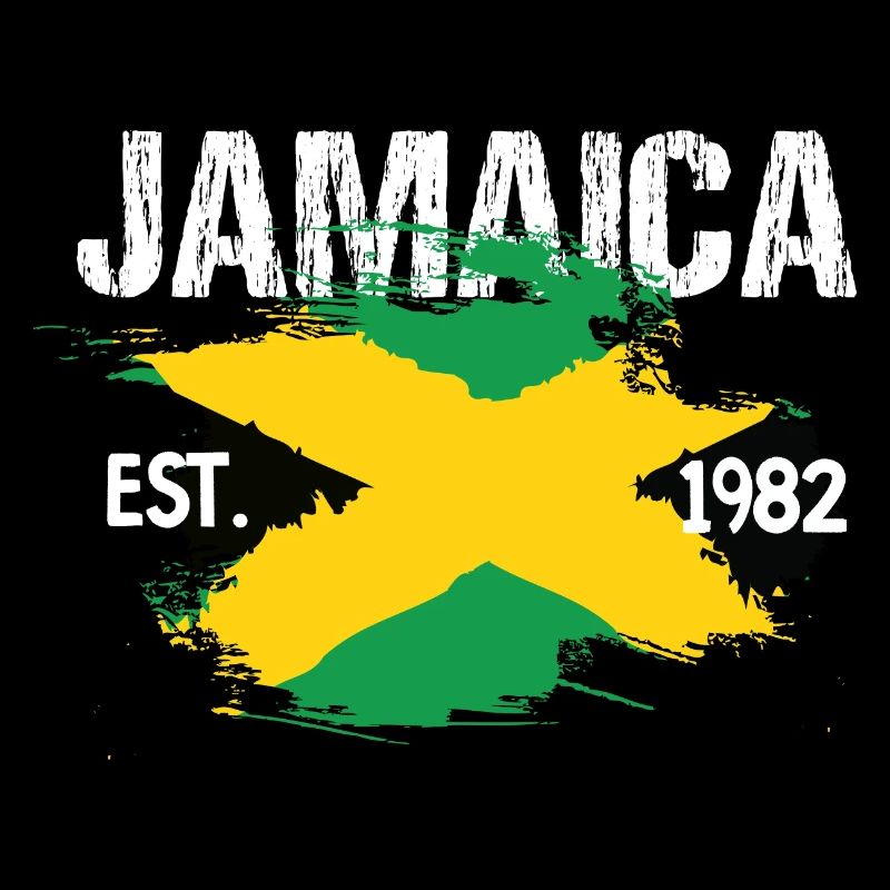 Jamaica Brush Flag Est1982