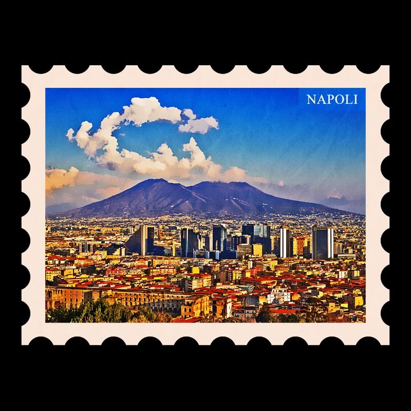 Napoli Skyline Vesuvio