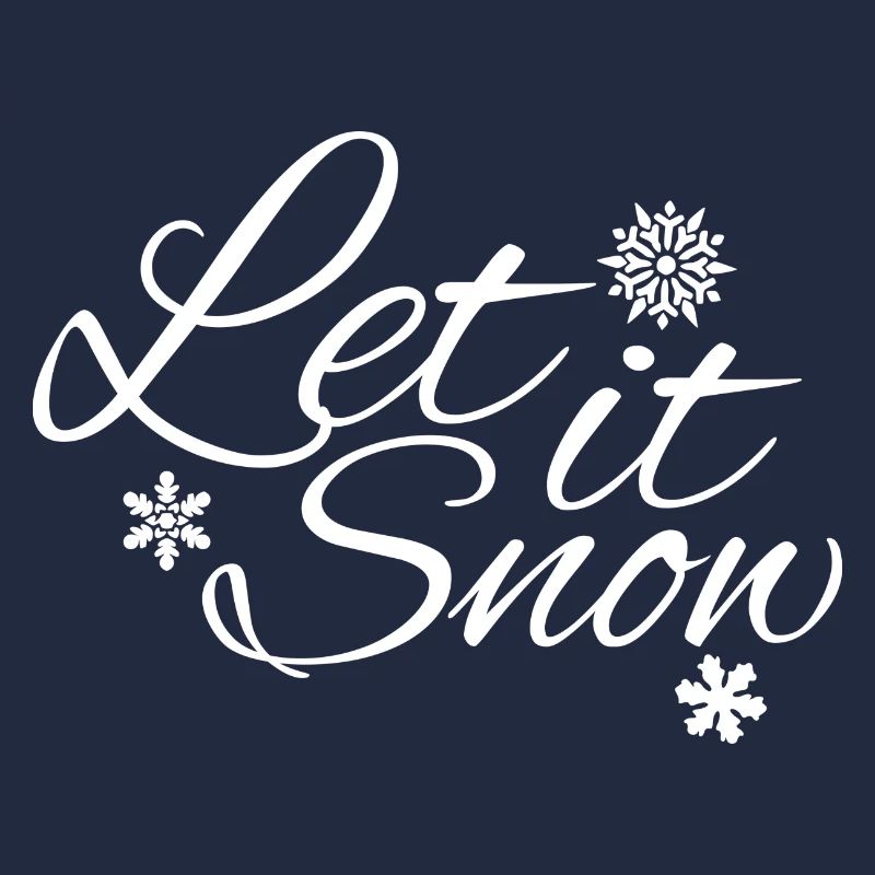 Let it Snow - Le design d’hiver avec des flocons de neige