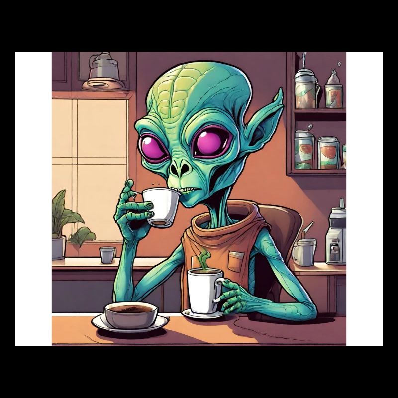 L’amour du café extraterrestre