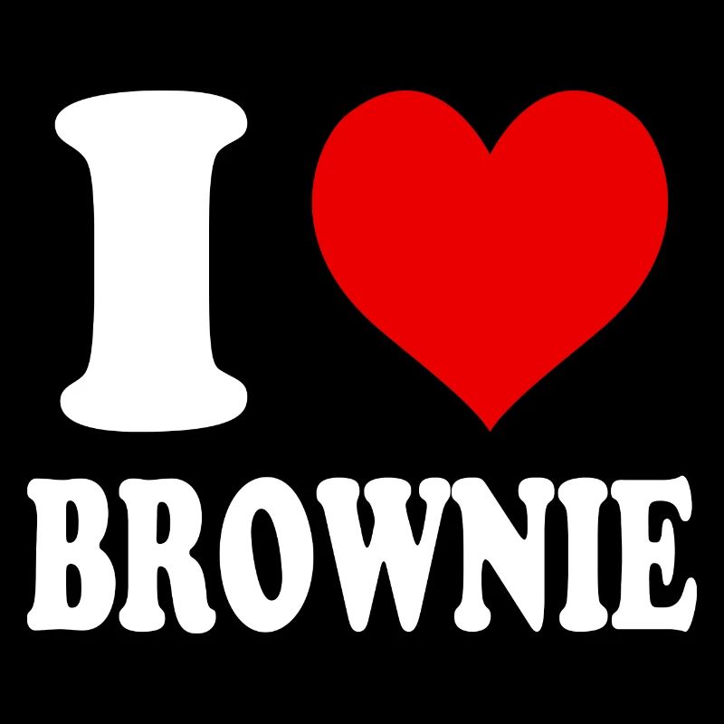 I Love Brownie Heart Funny Witty