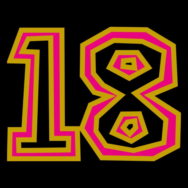 18. 18 ANS. 18e ANNIVERSAIRE. ANNIVERSAIRE 18 ANS.