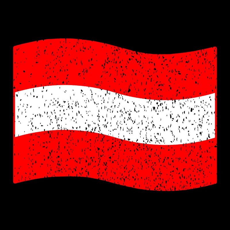 Drapeau vintage de l’Autriche