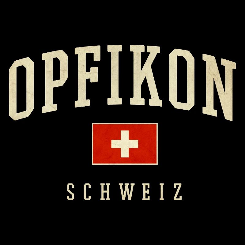 Opfikon Schweiz Vintage Flagge