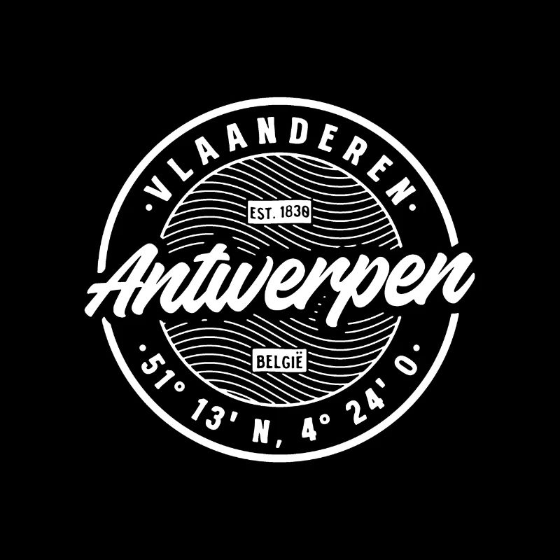 Antwerpen Belgien Badge – Städte-Design