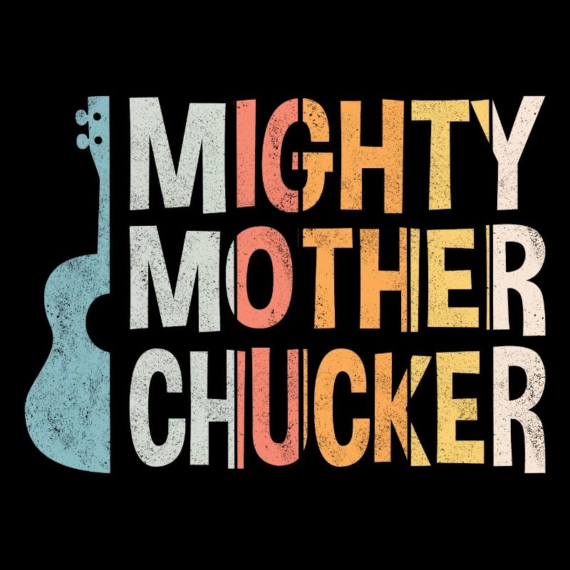 Mighty Mother Chucker au ukulélé coloré